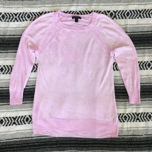 J. Crew Linen Sweater, Purply Pink